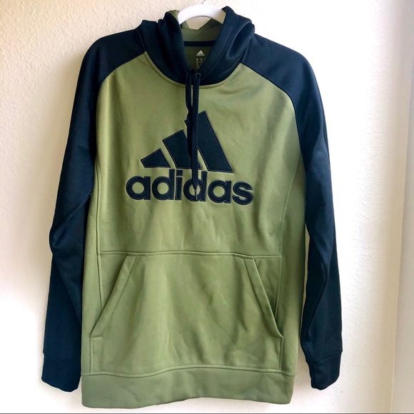 adidas green and black hoodie